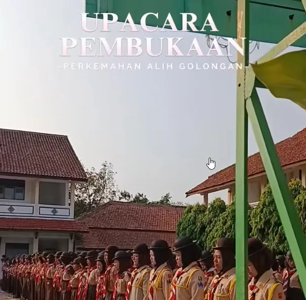Upacara Pembukaan Perkemahan Alih Golongan